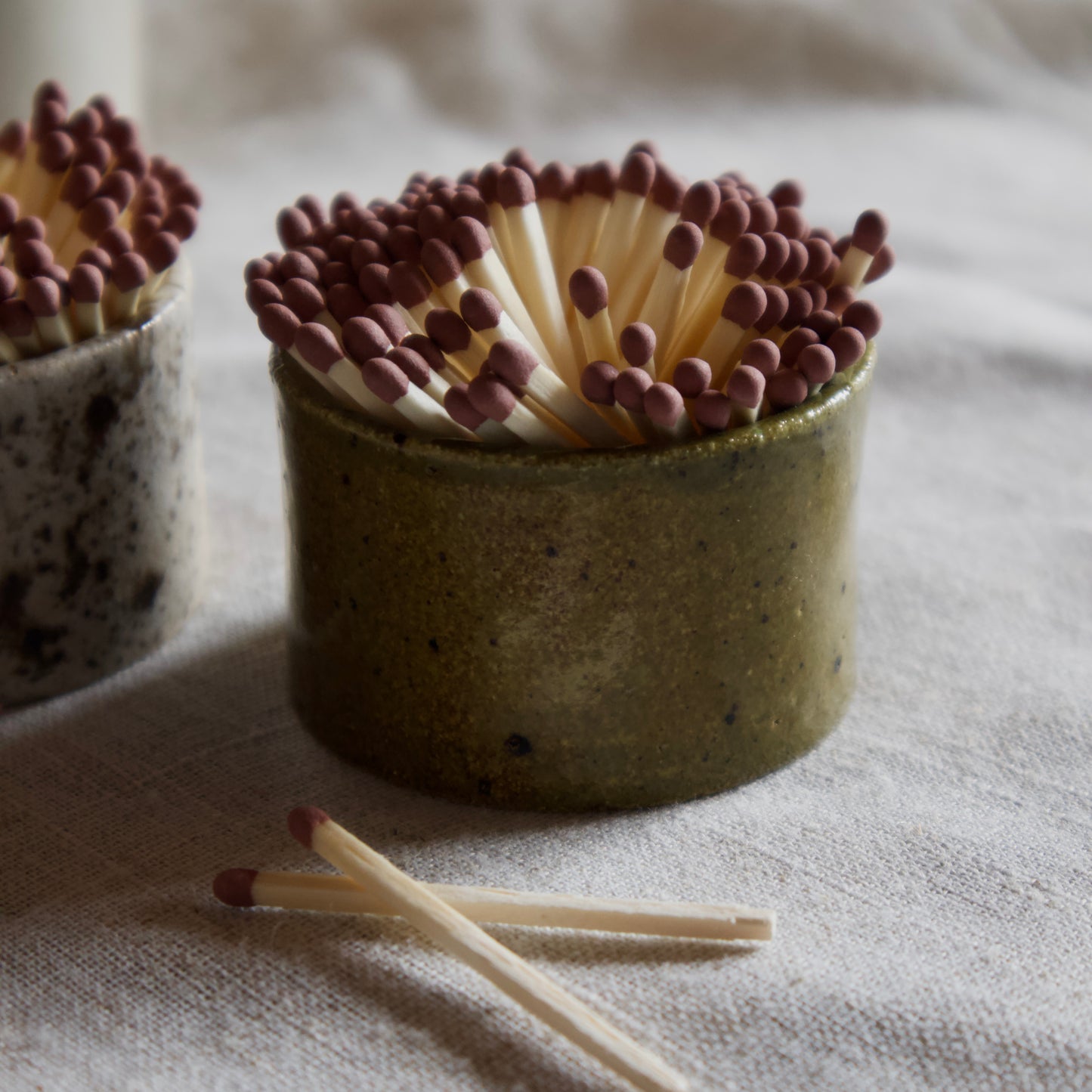 Ceramic Match Pots