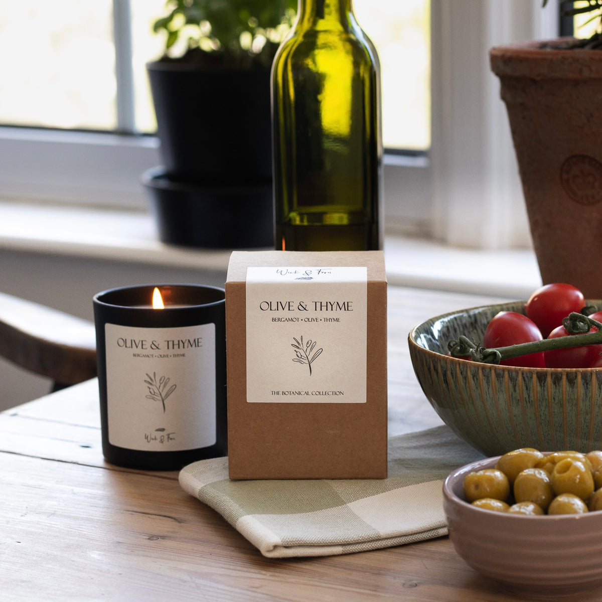 OLIVE & THYME  | Soy Wax Candle