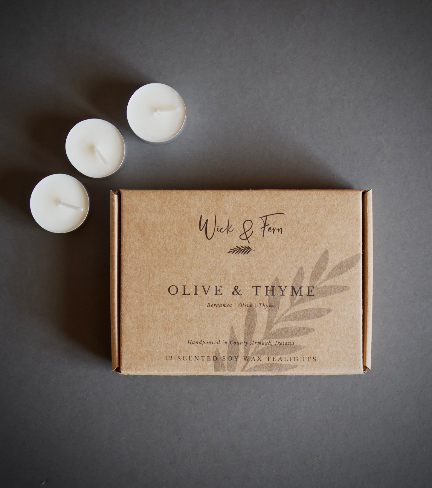 OLIVE & THYME | Soy Wax Tealights